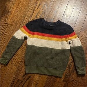 Cat & Jack Boys 5T Crewneck Sweater - Navy, Red, Gold, Cream, Green